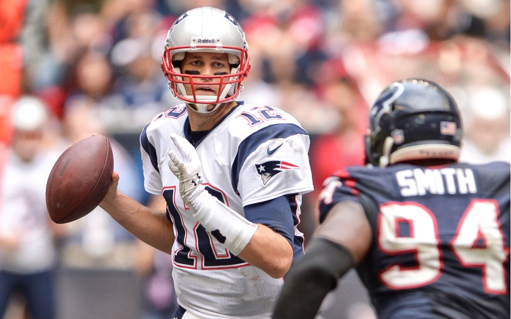 Tom Brady had a stellar second half to lead the Patriots to a come-from-behind win over the Texans. (USToday photo)