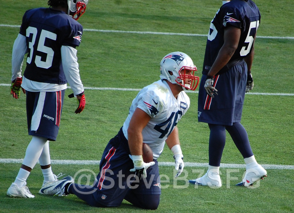 James Develin comes up with TD in 2 minute drills. (SBalestrieri photo)
