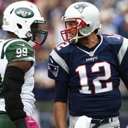 MUST SEE PHOTO: Brady Faces off With Jets’ Coples