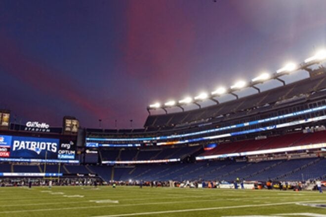 PHOTOS: The New, Much Wider Video Board Makes Its Debut At Gillette Stadium