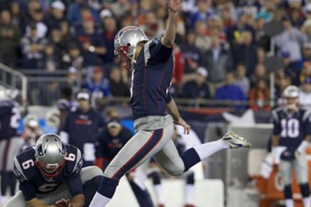 Stephen Gostkowski hits franchise record 26th consecutive field goal
