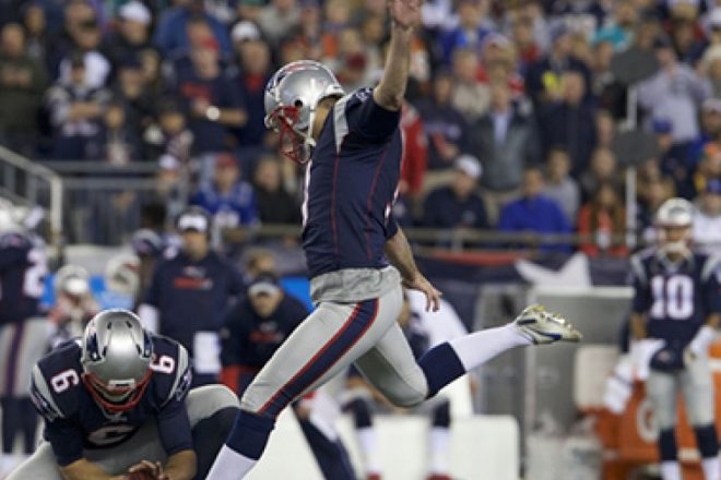 Gostkowski Among Only Five Kickers Perfect in Extra Points in 2015
