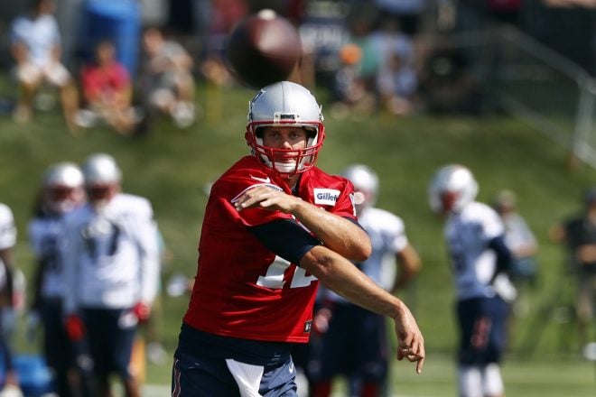 PHOTO: Tom Brady’s First Preseason Game In The NFL