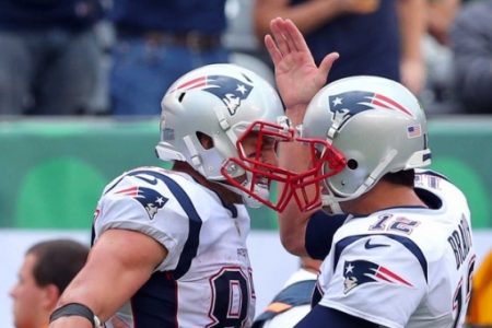 VIDEO: A Behind The Scenes Look At Tom Brady and Rob Gronkowski In NFL 100 Commercial