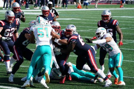 Patriots Ground Game Keys 21-11 Win Over Miami