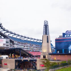 PHOTOS: A New Very Wide Gillette Stadium Video Scoreboard Is Nearing Completion