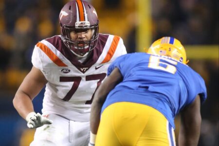 Patriots 2021 Draft Profile, OT, Christian Darrisaw, Virginia Tech