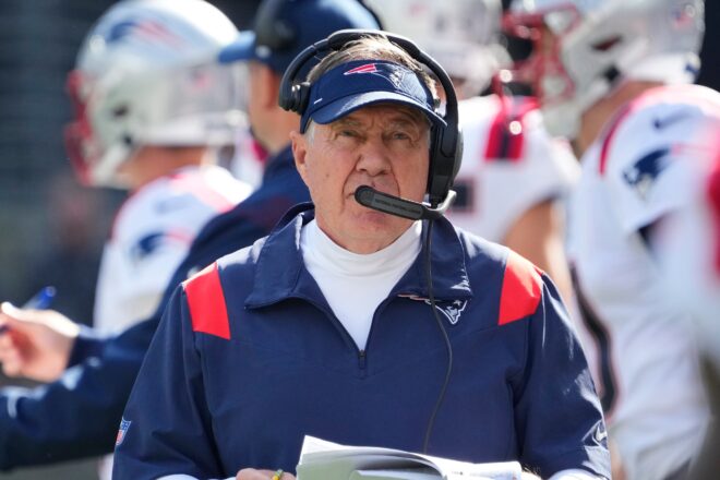 WATCH: The Patriots Celebrate Bill Belichick Passing George Halas On NFL Wins List