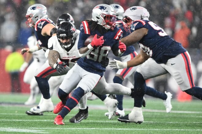 Patriots Stevenson Downplays Eye Injury After Divisional Round Win